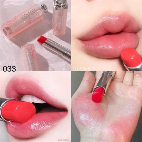 Son Dưỡng Dior Addict Lip Glow Màu 033 Coral Pink.